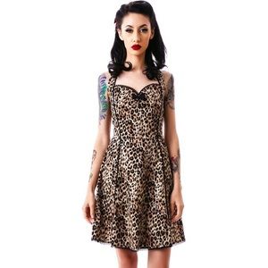 *SOLD* Sourpuss Leopard Lucille Dress Sz Small NWT